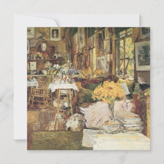 チャイルド・ハッサムによる花の部屋、ヴィンテージ ファインアート (正面)