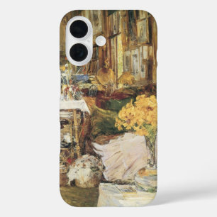 チャイルド・ハッサムによる花の部屋、ヴィンテージ ファインアート iPhone 16ケース