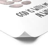 チャイルド・バイブル聖句神は常に私と共にいる ポスター (角)