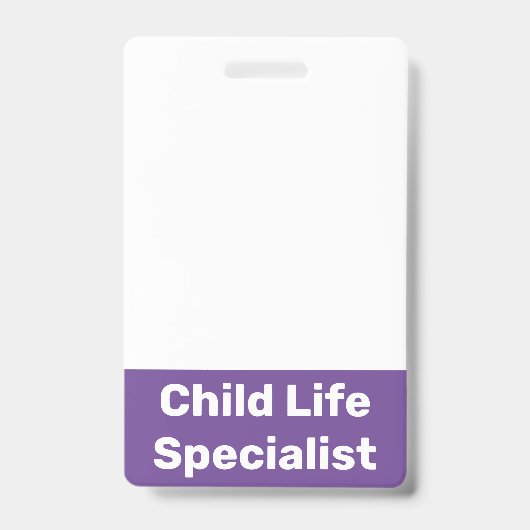チャイルド・ライフ・スペシャリスト バッジ (正面)