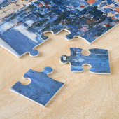 チャイル・ハスルによる「第五街の旗」、ヴィンテージ・アート ジグソーパズル (側面)