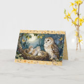 チャイロフクロウの巣 カード (黄色い花)