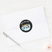 チャイ好きおもしろいティープンダーク ラウンドシール (封筒)