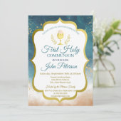 チャイ絵を描スファースト・ホリー・コミュニオン 招待状 (スタンド正面)