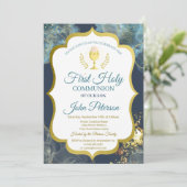 チャイ絵を描ス金ゴールド初の聖餐式 招待状 (スタンド正面)