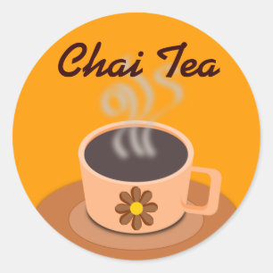 チャイ茶のシール ラウンドシール