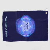 チャイ – 人生を促進 ゴルフタオル (横)