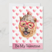 チャウおもしろいチャウI Woof You Dog Valentine's Day シーズンカード (正面)