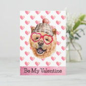 チャウおもしろいチャウI Woof You Dog Valentine's Day シーズンカード (スタンド正面)