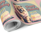 チャウカラフル犬 ラッピングペーパー (ロールコーナー)