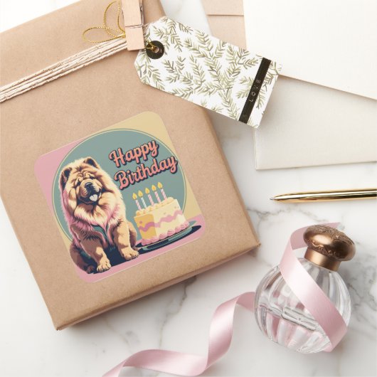 チャウカラフル スクエアシール (ギフト)