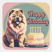 チャウカラフル スクエアシール (正面)