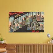 チャウタウカ湖 – ラージレターシーン キャンバスプリント (インサイチュ (リビング))