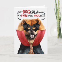 チャウダッグの面白いDOGculaハロウィン シーズンカード