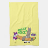 チャウダーとシュニッツェル キッチンタオル (縦)