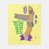 チャウダーとシュニッツェル フリースブランケット (正面)