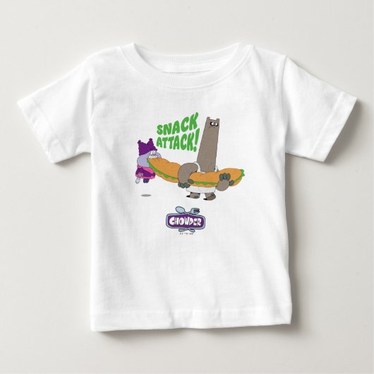 チャウダーとシュニッツェル ベビーTシャツ (正面)
