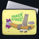 チャウダーとシュニッツェル ラップトップスリーブ<br><div class="desc">チョウダーのシュニッツェルの食べサンドイッチの可愛いグラフィックをチェック！</div>