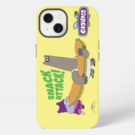 チャウダーとシュニッツェル iPhoneケース (裏面)