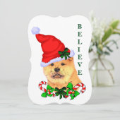 チャウチャウのクリスマス シーズンカード (スタンド正面)