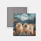 チャウチャウのハロウィーン スプーキー マグネット (正面/裏面)