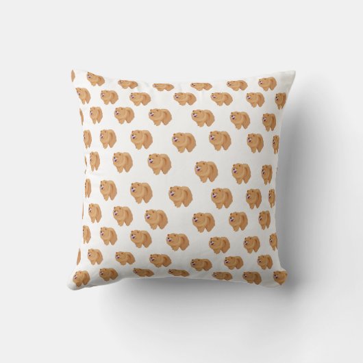 チャウチャウの枕 クッション (裏面)