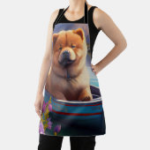 チャウチャウをパドルに乗せて:風光明媚な冒険 エプロン (インサイチュ)