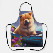 チャウチャウをパドルに乗せて:風光明媚な冒険 エプロン (正面)