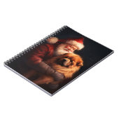 チャウチャウウィズサンタクロースフェスティバルクリスマス ノートブック (左側)