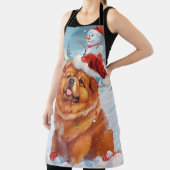 チャウチャウウィンターワンダーランドクリスマスジョイ エプロン (インサイチュ)