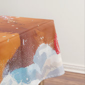 チャウチャウウィンターワンダーランドクリスマスジョイ テーブルクロス (インサイチュ)