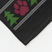 チャウチャウクリスマスセータークリスマスペットアニマルドッグロー フリースブランケット (角)