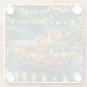 チャウチャウクリスマスフェスティバル航海 ガラスコースター (裏面)