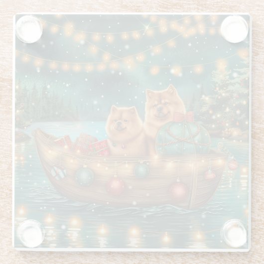 チャウチャウクリスマスフェスティバル航海 ガラスコースター (裏面)