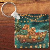 チャウチャウクリスマスフェスティバル航海 キーホルダー (正面)