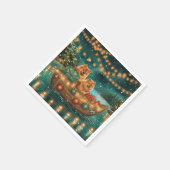 チャウチャウクリスマスフェスティバル航海 スタンダードカクテルナプキン (角)