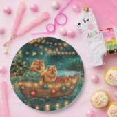 チャウチャウクリスマスフェスティバル航海 ペーパープレート (パーティー)