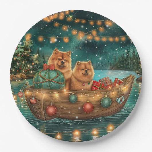 チャウチャウクリスマスフェスティバル航海 ペーパープレート (正面)