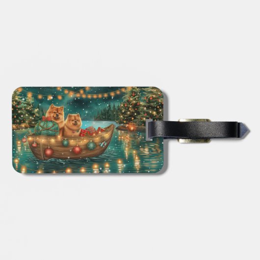 チャウチャウクリスマスフェスティバル航海 ラゲッジタグ (裏面横)
