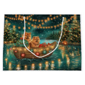 チャウチャウクリスマスフェスティバル航海 ラージペーパーバッグ (正面)