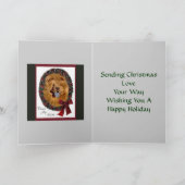 チャウチャウクリスマスプレゼント シーズンカード (内部)