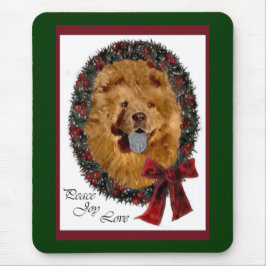 チャウチャウクリスマスプレゼント マウスパッド