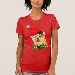 チャウチャウクリスマスメリー Tシャツ