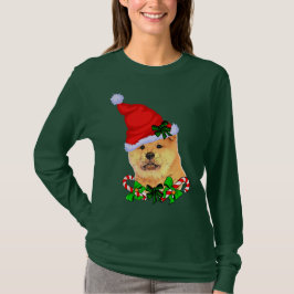 チャウチャウクリスマスメリー Tシャツ
