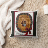 チャウチャウクリスマス クッション (ブランケット)