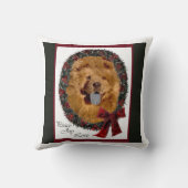 チャウチャウクリスマス クッション (裏面)