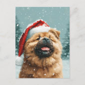 チャウチャウクリスマス ポストカード (正面)