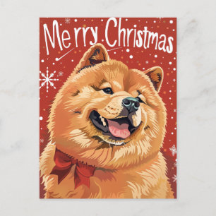 チャウチャウクリスマス ポストカード