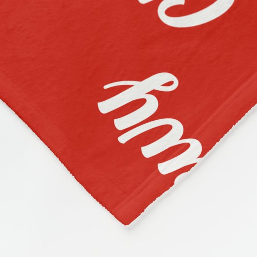 チャウチャウサンタドッグと名前をカスタムするクリスマス フリースブランケット (角)