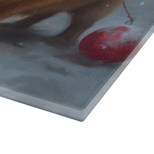 チャウチャウスノースイスレイクリスマスデコール カッティングボード (角)